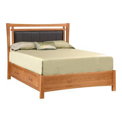 Monterey Bed with Storage and Upholstered Headboard Image